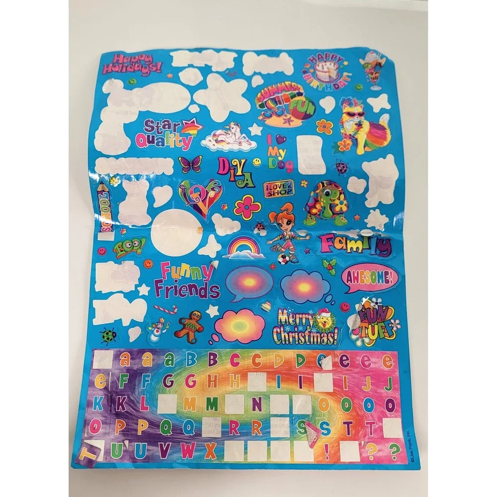 Huge Lisa‎ Frank Vintage Y2K Lot Cardboard Picture Frames Stickers Scrapbook